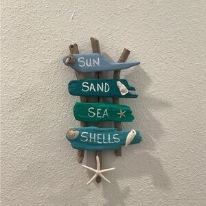 Driftwood Art, Driftwood Beach Sign, Driftwood Coastal Decor